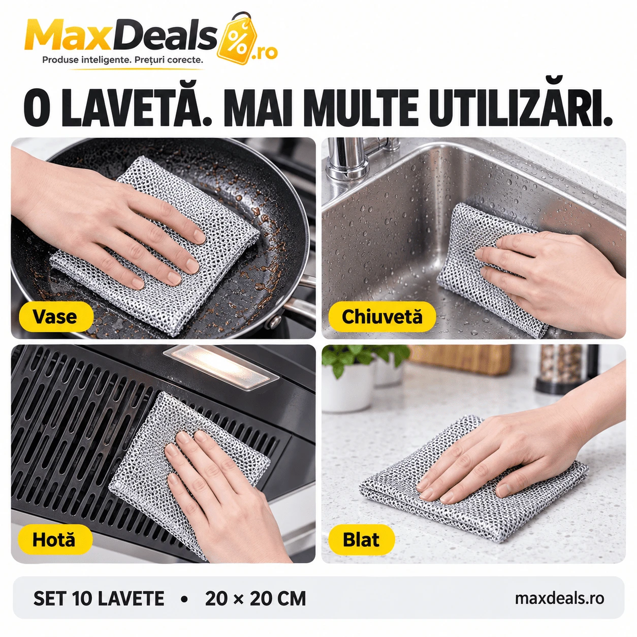 Unde se folosesc lavetele anti-grasime