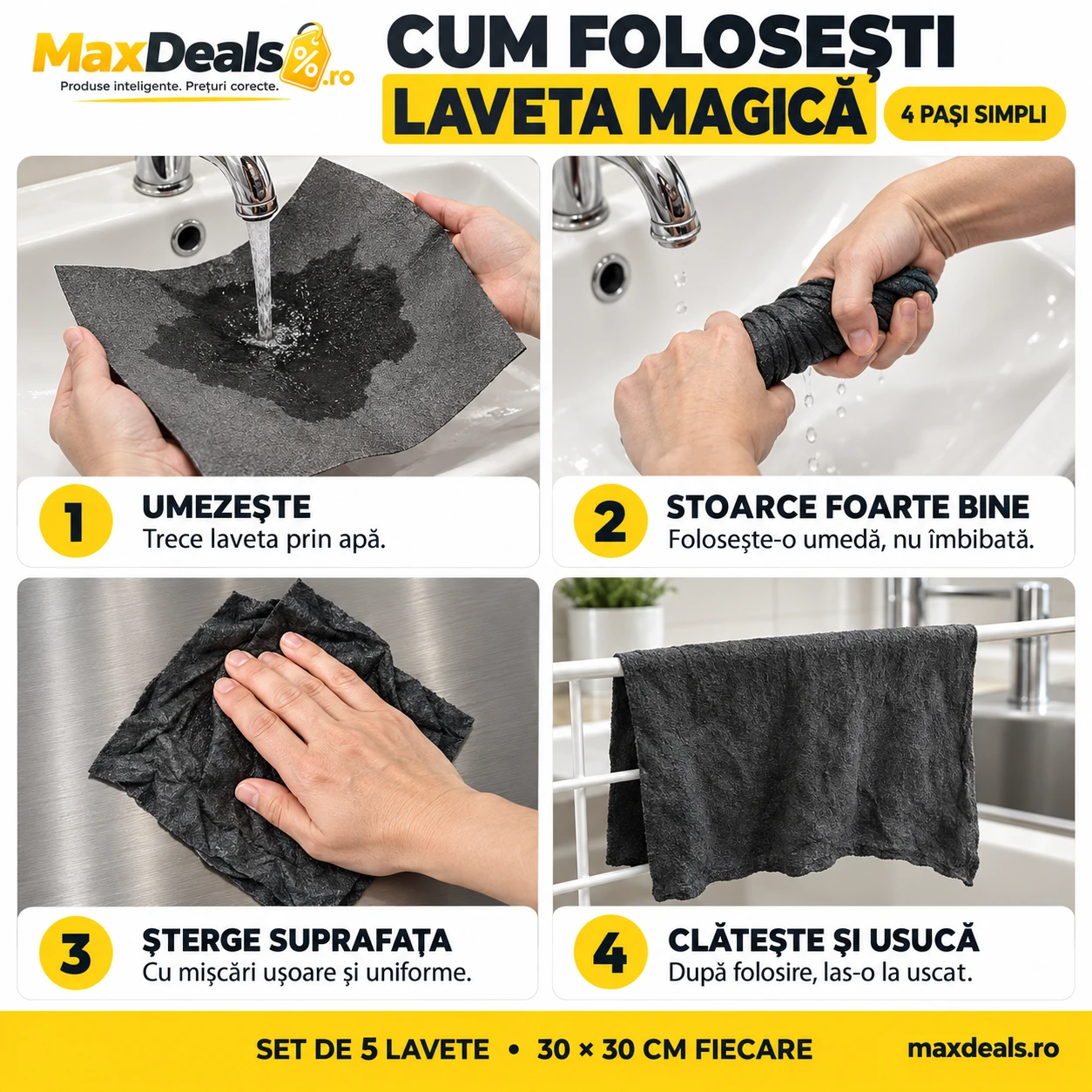 Cum folosesti laveta magica